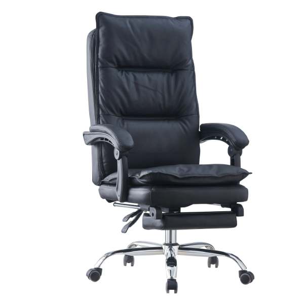 Ghế da văn phòng màu đen ngả lưng có gác chân: SG - 5173-1 - $hienthicat